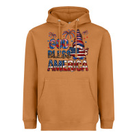 Meerkat God Bless America with gnome 4th of july Heavyweight Hoodie - HowdyJamesFarm