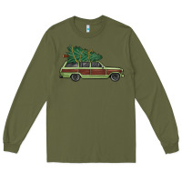 Army Green christmas vacation car Long Sleeve Tee - MaliasSmallBusiness