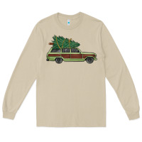 Mushroom christmas vacation car Long Sleeve Tee - MaliasSmallBusiness