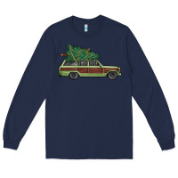 Navy christmas vacation car Long Sleeve Tee - MaliasSmallBusiness