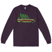 Plum christmas vacation car Long Sleeve Tee - MaliasSmallBusiness