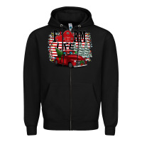 Black Farm Life Christmas Zipper Hoodie - Bettercallsaul