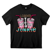 Black loaded tea junkie Heavy Core Tee - CowhideDigitalArt