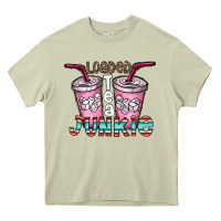 Mossy loaded tea junkie Heavy Core Tee - CowhideDigitalArt