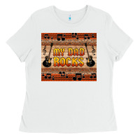White my dad rocks Ladies Tee - HRA Design Shop