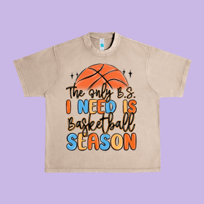 The Only B.s. I Need Is Basketball Season Urban Heavy Tee Designed By Maliassmallbusiness