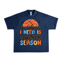 Navy the only b.s. i need is basketball season Urban Heavy Tee - MaliasSmallBusiness