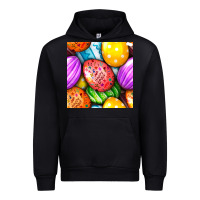 Black Happy Easter Eggs Seamless Pattern Urban Hoodie - BundleAndBundleShop