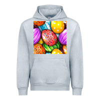 Heather Grey Happy Easter Eggs Seamless Pattern Urban Hoodie - BundleAndBundleShop