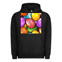 Pigment Black Happy Easter Eggs Seamless Pattern Urban Hoodie - BundleAndBundleShop