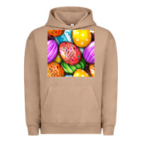 Pigment Burro Happy Easter Eggs Seamless Pattern Urban Hoodie - BundleAndBundleShop