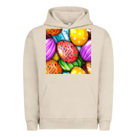 Pigment French Oak Happy Easter Eggs Seamless Pattern Urban Hoodie - BundleAndBundleShop