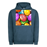 Pigment Midnight Navy Happy Easter Eggs Seamless Pattern Urban Hoodie - BundleAndBundleShop
