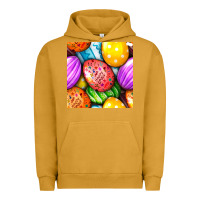 Pigment Peanut Butter Happy Easter Eggs Seamless Pattern Urban Hoodie - BundleAndBundleShop