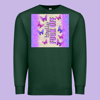 Kindly Fuck Off Premium Sweatshirt Designed By Tumblerdesignbyshophia