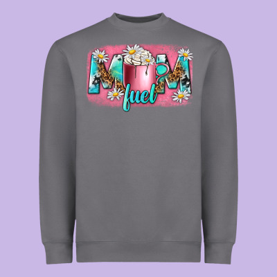 Mom Fuel Heavyweight Sweatshirt Designed By Nancycooperartshop