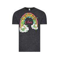 Vintage Black lucky vibes Vintage Tee - MaliasSmallBusiness