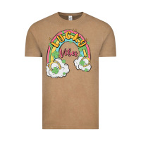 Vintage Coffee lucky vibes Vintage Tee - MaliasSmallBusiness