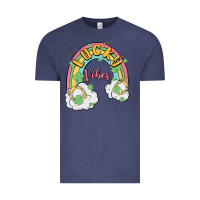 Vintage Denim lucky vibes Vintage Tee - MaliasSmallBusiness