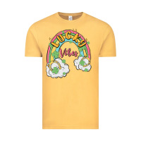 Vintage Mustard lucky vibes Vintage Tee - MaliasSmallBusiness