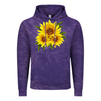Cloud Purple maximillian perennial sunflower Vintage Hoodie - LillyAllenDesigns