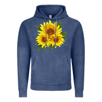 Vintage Denim maximillian perennial sunflower Vintage Hoodie - LillyAllenDesigns