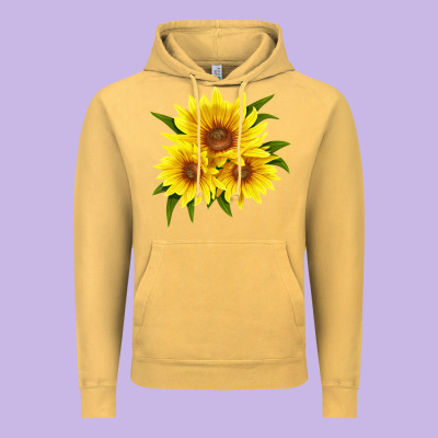 Maximillian Perennial Sunflower Vintage Hoodie Designed By Lillyallendesigns