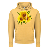 Vintage Mustard maximillian perennial sunflower Vintage Hoodie - LillyAllenDesigns
