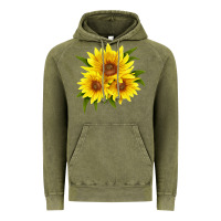 Vintage Olive maximillian perennial sunflower Vintage Hoodie - LillyAllenDesigns