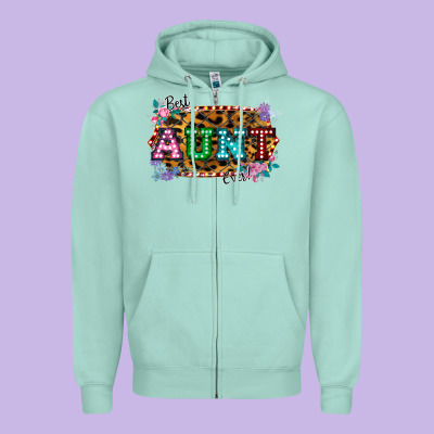 Best Aunt Ever! Zipper Hoodie Designed By Bettercallsaul