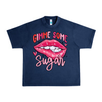 Navy gimme some sugar Urban Heavy Tee - MaliasSmallBusiness