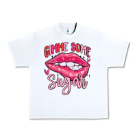 White gimme some sugar Urban Heavy Tee - MaliasSmallBusiness
