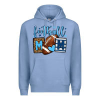 Colony Blue Football mom blue team color Premium Hoodie - HowdyJamesFarm