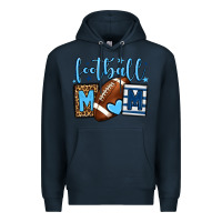 Navy Football mom blue team color Premium Hoodie - HowdyJamesFarm