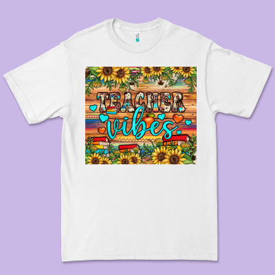 Teacher Vibes Premium Tee Designed By Jahusdesignshop