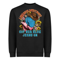 Black lord have mercy baby got her blue jeans on Heavyweight Sweatshirt - NancyCooperArtShop