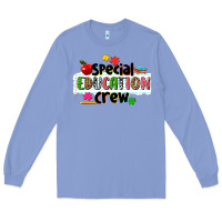 Colony Blue special education crew Long Sleeve Tee - NancyCooperArtShop