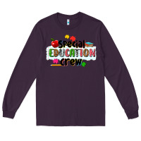 Plum special education crew Long Sleeve Tee - NancyCooperArtShop