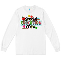 White special education crew Long Sleeve Tee - NancyCooperArtShop