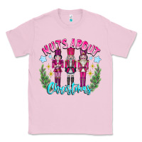 Bubblegum Pink Nuts About Christmas Classic Tee - CowhideDigitalArt