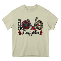 Mossy love firefighter Heavy Core Tee - CowhideDigitalArt