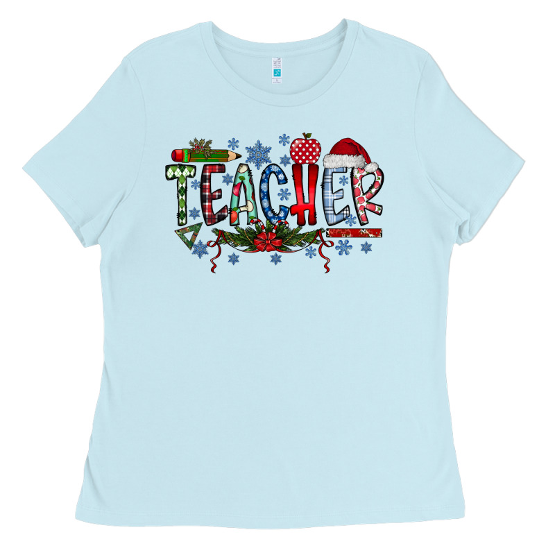 Teacher Christmas Ladies Tee by RacoonDesign | Teevron