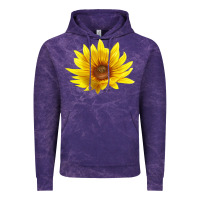 Cloud Purple Maximillian Perennial Sunflower Vintage Hoodie - LillyAllenDesigns