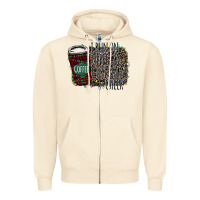 Sandshell I Run on Coffee and Christmas Cheer Zipper Hoodie - Bettercallsaul