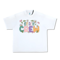 White beach crew Urban Heavy Tee - MaliasSmallBusiness