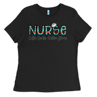 Black coffee scrubs and rubber gloves Ladies Tee - CowhideDigitalArt
