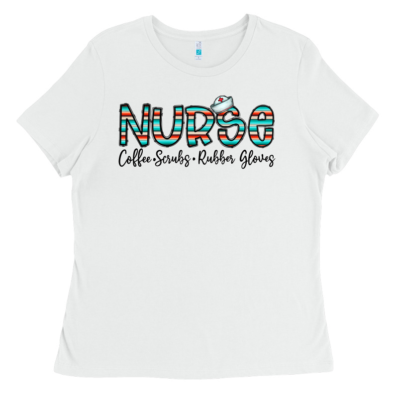 Coffee Scrubs And Rubber Gloves Ladies Tee by CowhideDigitalArt | Teevron