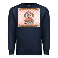 Navy Oversimulated mama university Premium Sweatshirt - TumblerDesignByShophia