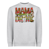 Heather Grey mama needs a drink Heavyweight Sweatshirt - NancyCooperArtShop