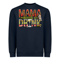 Navy mama needs a drink Heavyweight Sweatshirt - NancyCooperArtShop